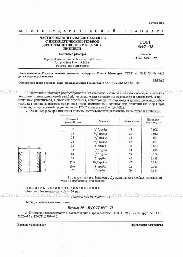 Оцинкованное покрытие гост. ГОСТ 8967-75 ниппель резьбовой. Ниппель 50 ГОСТ 8967-75. Резьба стальная ГОСТ 8967-75. Ниппель 15-ц ГОСТ 8967-75.