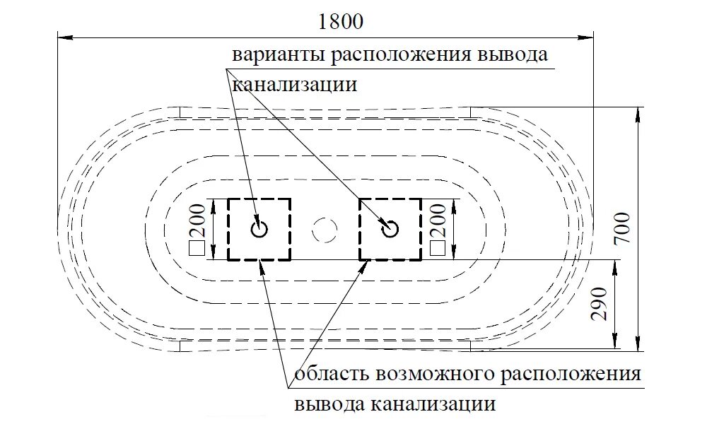 Вариант 1800. Леонесса на ножках "Лилия" Chrome схема.