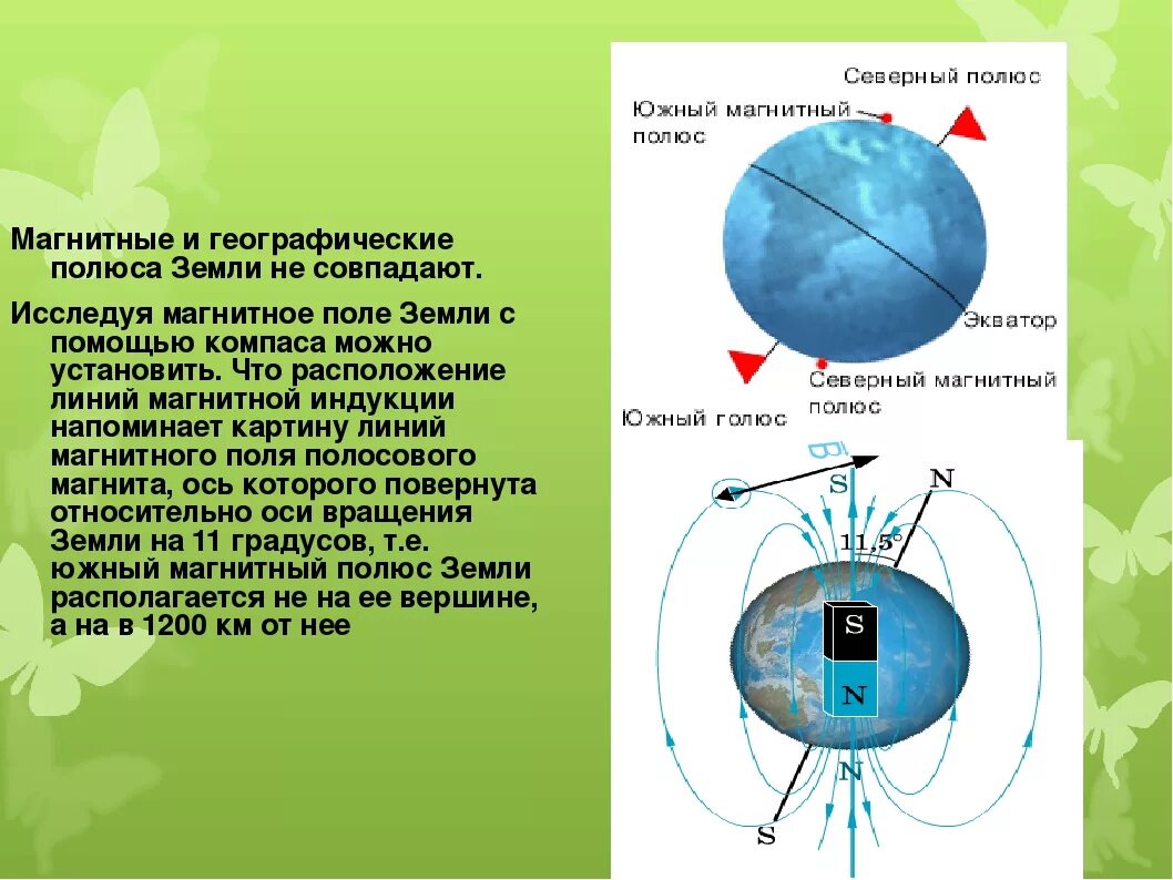 Магнитные и географические полюса земли. Что такое полюс