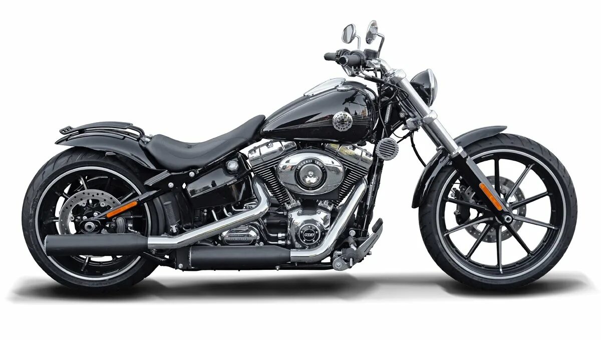 Harley Davidson Breakout кожаные сумки. Single side