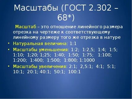 Общий масштаб