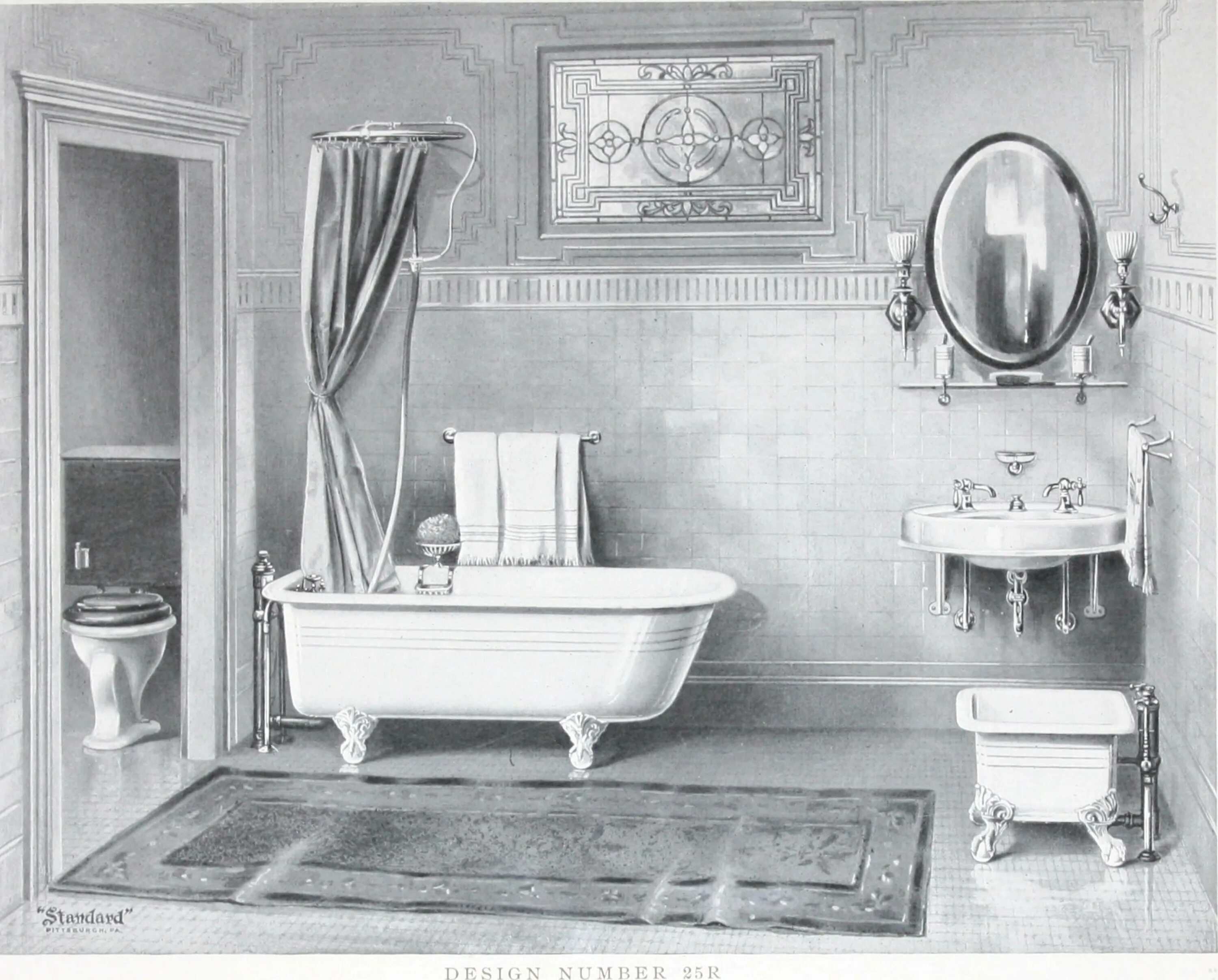 A pink and brown 50s bathroom - soothing, pretty and retro - Retro Renovation Re