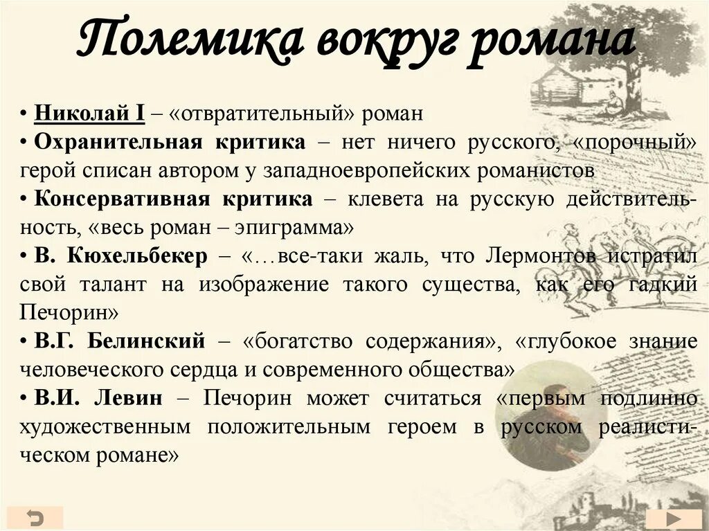 Анализ предисловия герой нашего времени. Охранительная критика это в литературе.