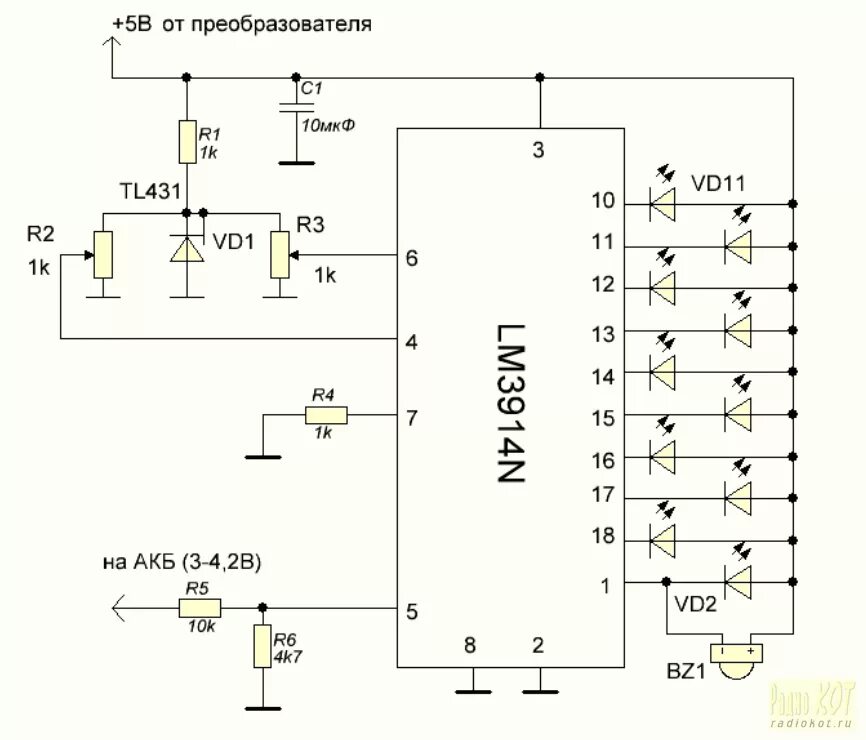 Схема индикация заряда аккумулятора 12 вольт. Светодиодный индикатор уровня напряжения аккумулятора 12в. Схема индикатора. Схема уровня индикации на светодиодах. Светодиодный индикатор напряжения 220в схема.