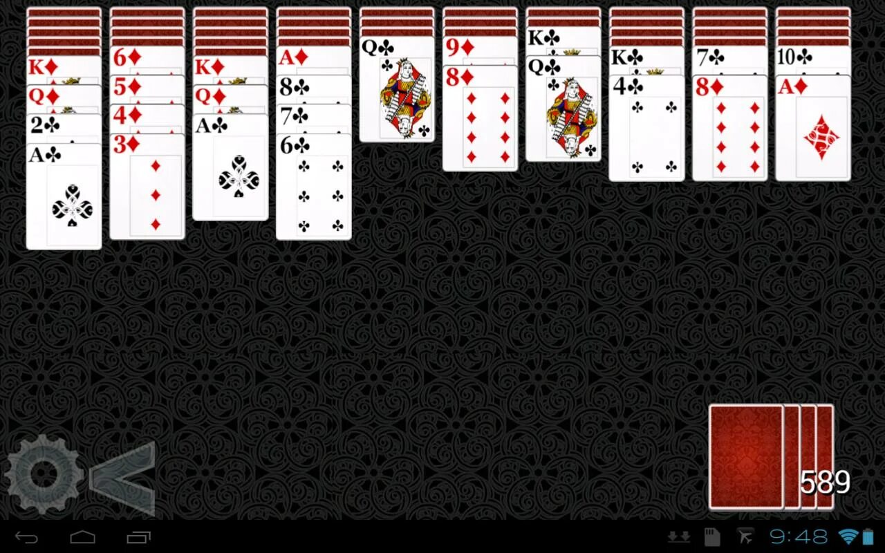 Игра Spider Solitaire. Пасьянс "паук" 2. Классический пасьянс паук. Лучшие пасьянсы. Бесплатные игры на телефон пасьянс паук