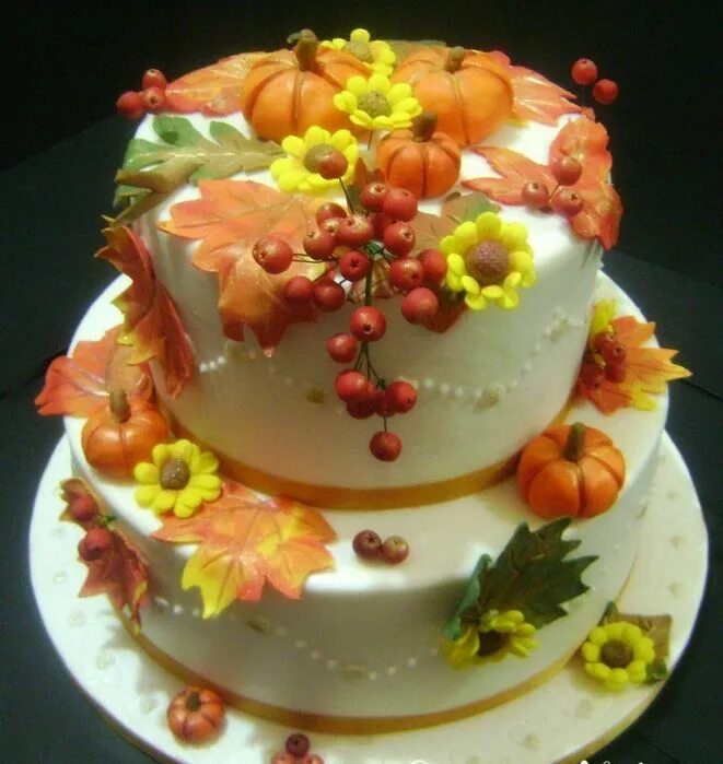 Оформление торта в осеннем стиле Petite Fall Inspired Cake Fall cakes decorating, Fall cakes, Thanksgiving cakes
