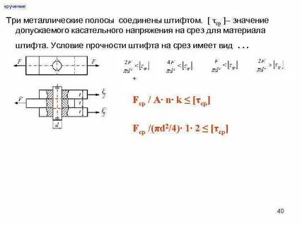 Напряжение среза
