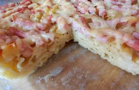 Запеканка с колбасой