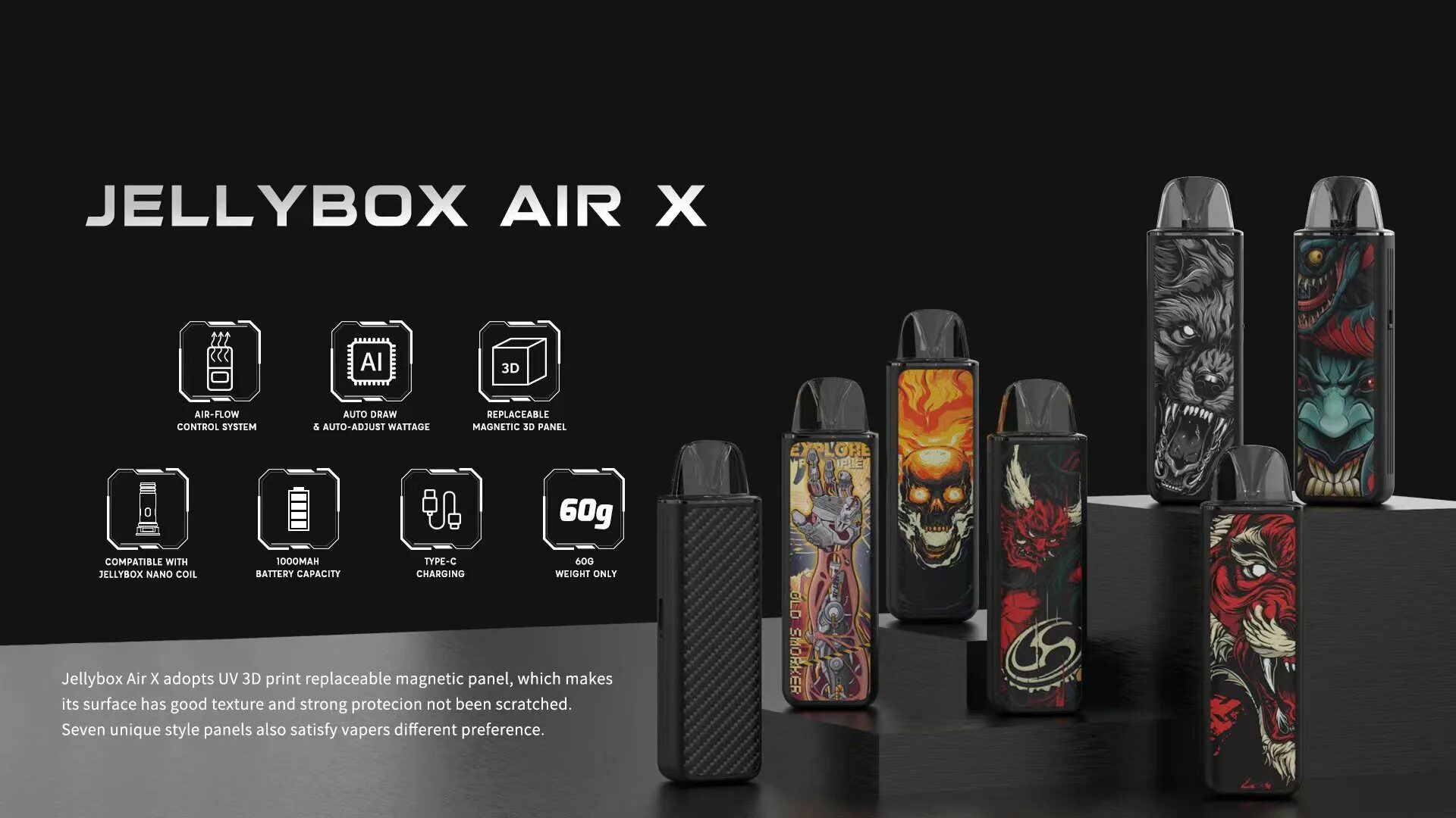 Rincoe JELLYBOX Nano x 1000mah pod Kit. Rincoe JELLYBOX Nano x pod 1000mah Kit (Snakeman). Rincoe JELLYBOX Air x 1000mah pod Kit. JELLYBOX Nano x 1000 Mah.