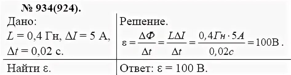 Индуктивность катушки равна 0.4 гн