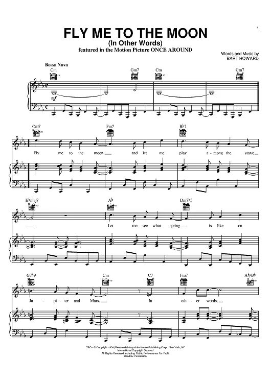 Fly to the Moon Ноты. Fly me to the Moon Frank Sinatra Ноты. Fly to the Moon Ноты для фортепиано. Ноты на пианино Fly me to the Moon. Ту зе мун текст
