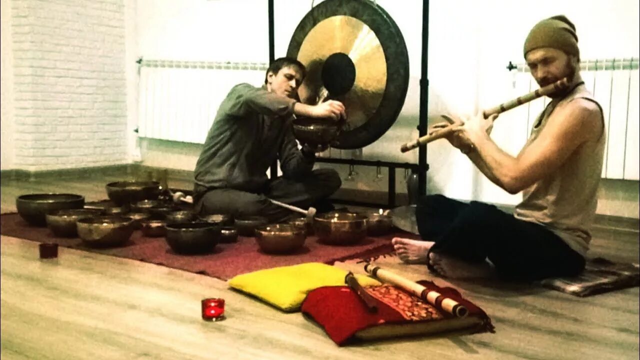Музыка тибетской флейты. Гонг и Поющие чаши. Гонг медитация. Гонг и Поющие тибетские чаши.