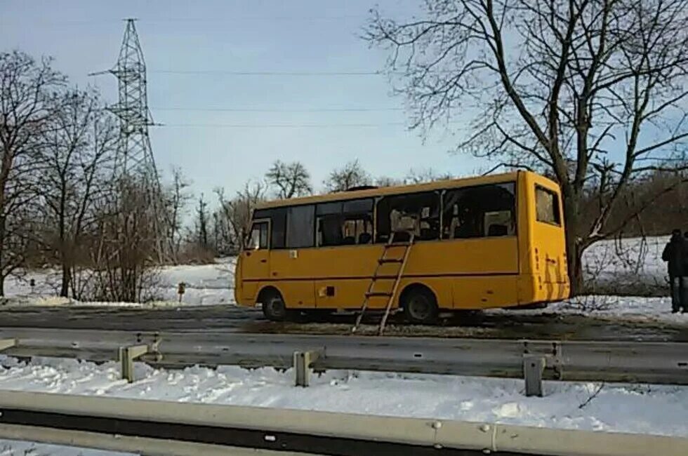 Обстрел автобуса в лисичанске