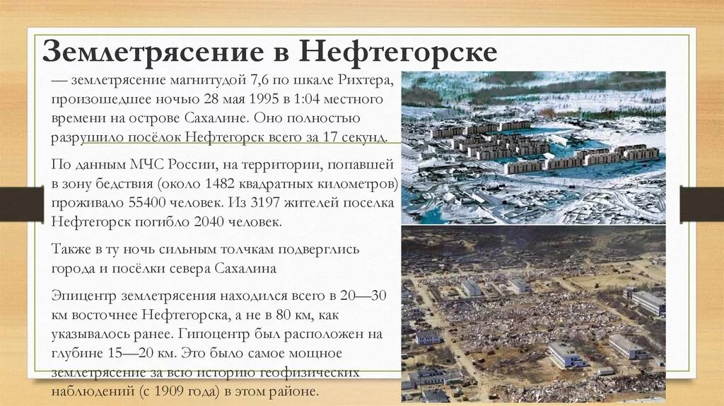 Разрушительные землетрясения в россии. 28 Мая 1995 Нефтегорск землетрясение. Нефтегорск землетрясение Сахалинская область 1995 год. Нефтегорск Сахалинская область землетрясение 1995. Землетрясение на Сахалине 1995 Нефтегорск.