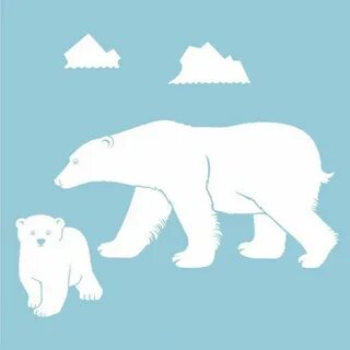 Белый медведь шаблон для аппликации