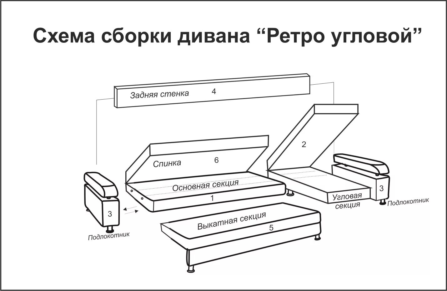 Диван чертеж схема сборка Кровать из фанеры 153 чертежа с размерами + фото. Сделай сам!