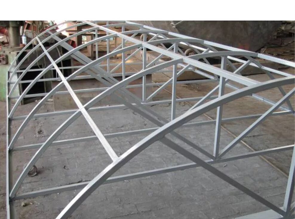 Арочный навес грандлайн. Сборка шатра 1628d. Сварной каркас павильона. Каркас из лстк 3м на 4м. Арочная ферма из профильной труб 3м.