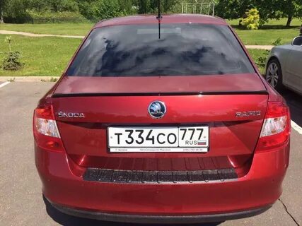 Спойлер skoda rapid