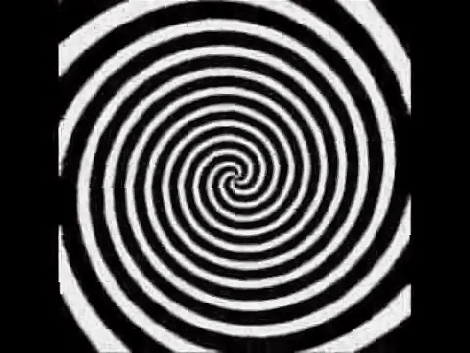 Black and White Spiral. Color Black and White Spin.