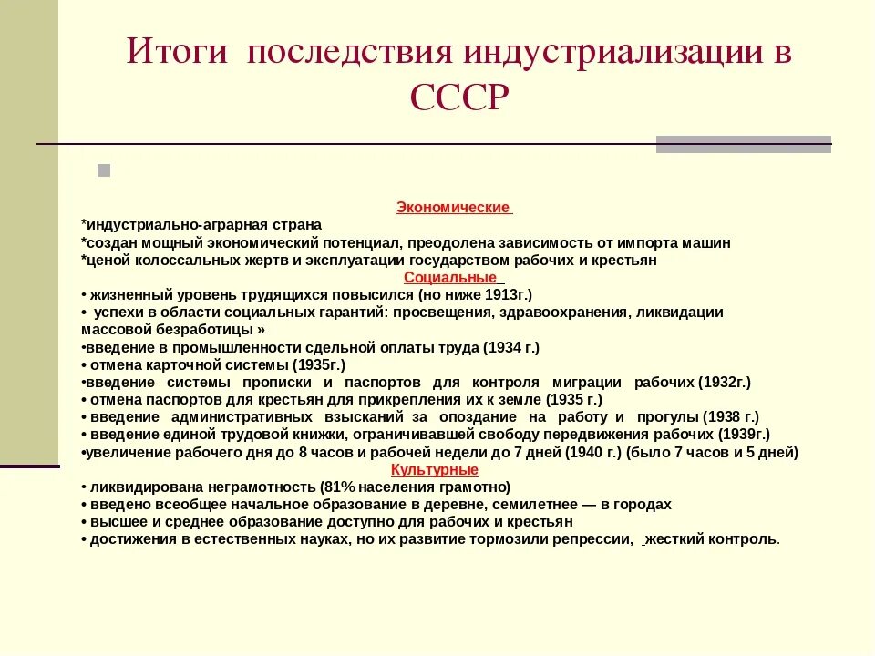 Индустриализация 1925 итоги. Итоги индустриализации в СССР 1925. Последствия форсированной индустриализации в СССР. Итоги индустриализации СССР 1930-Х.