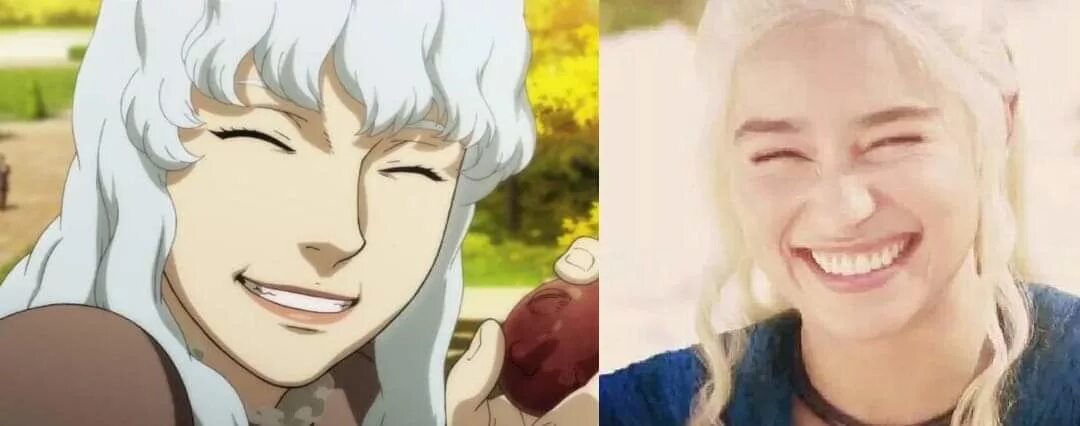 Do nothing wrong. Same energy. griffith daenerys. same energy meme. did nothing wrong.