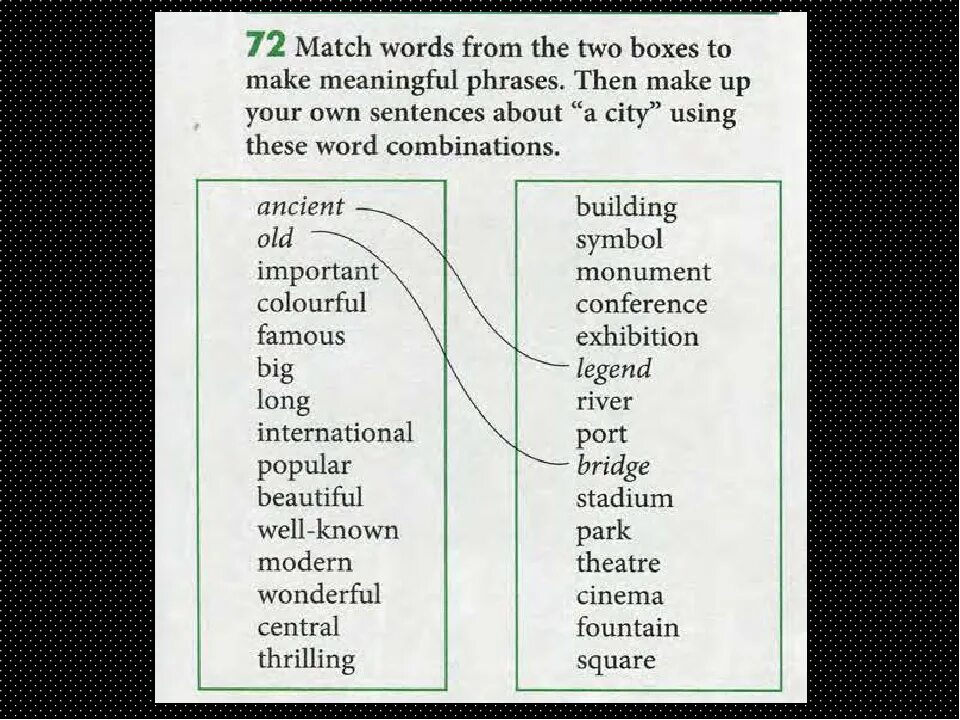 Matching the task to the text. Слова New Words and phrases. Match the Words перевод на русский. Word 2. Match the Words from two.