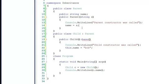 C example