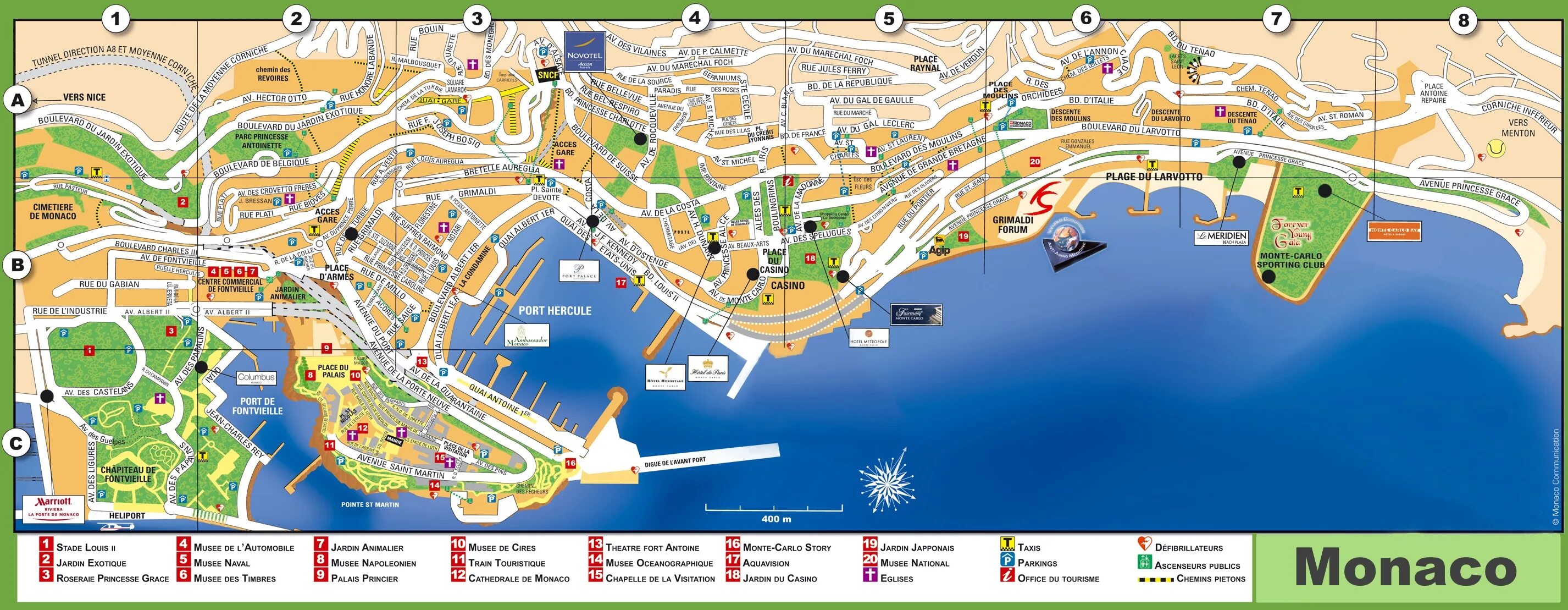 Где находится монте карло какая страна. Княжество Монако на карте. Монте Карло Монако на карте. Город Монако на карте. Монако туристическая карта.