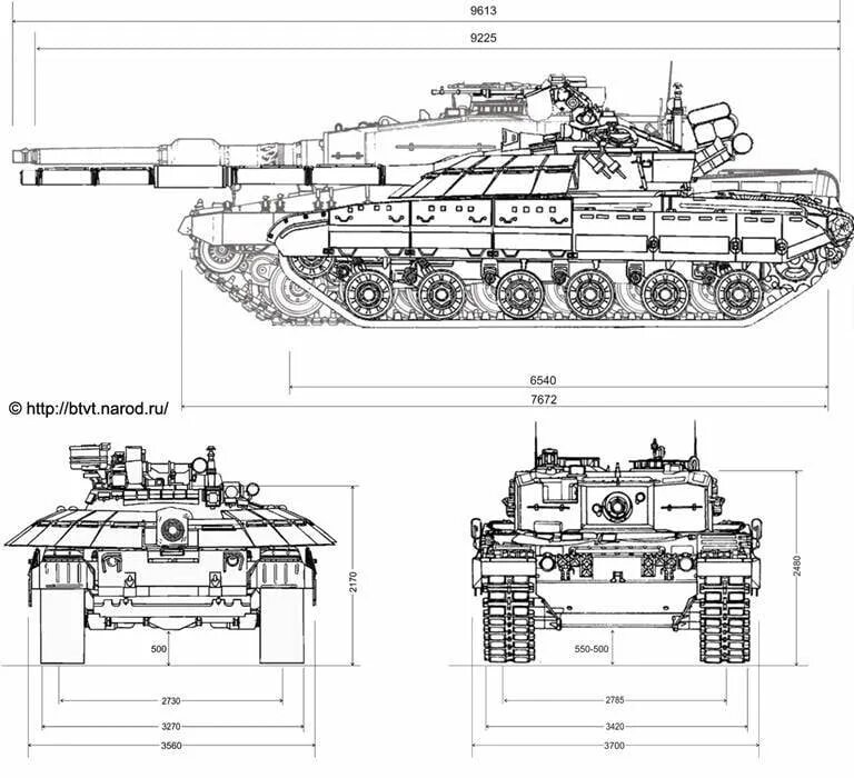 Т 80 размеры