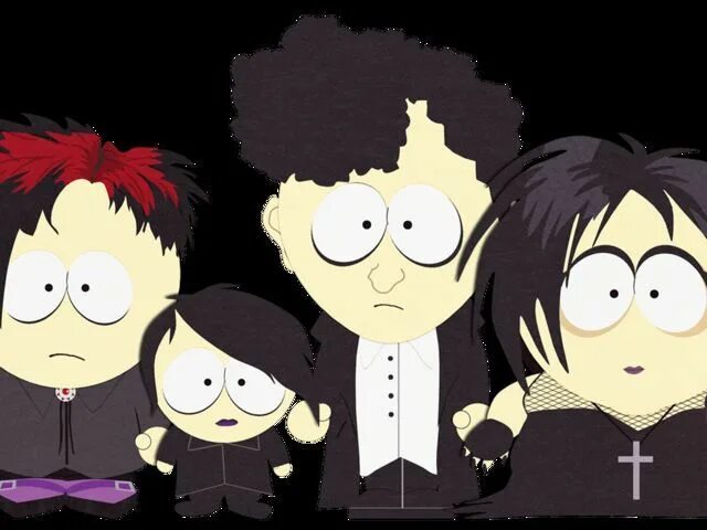 Фиркл южный парк. Дети вампиры южный парк. Готы из саус парка. South park kids. South park kids.
