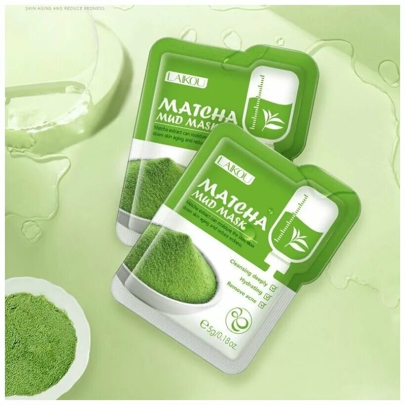 Экстракт матча. Laikou matcha mud mask грязевая маска для лица с экстрактом матчи, 5г. [med b] matcha latte sleeping pack - 1pack (3g x 10ea). Extract match. Зеленый чай рассыпной.