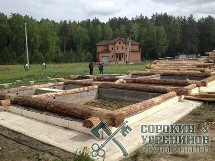 Фундамент под бревно