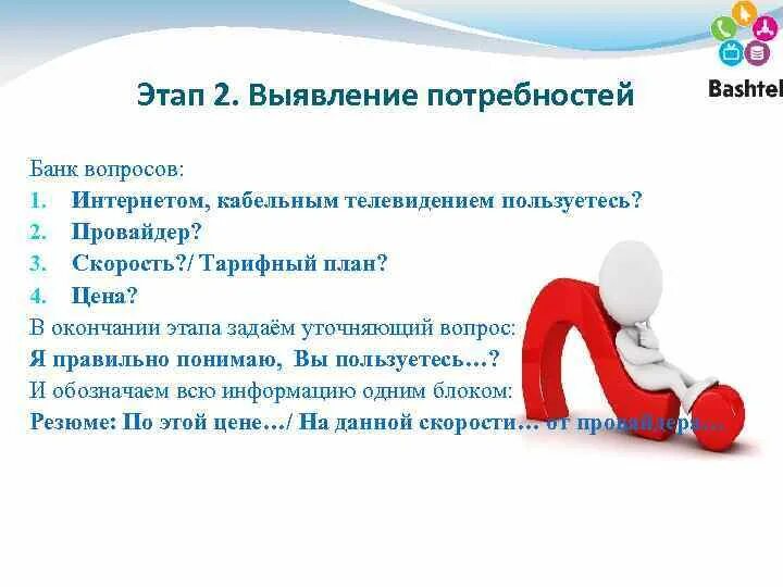 Примеры вопросов клиентам