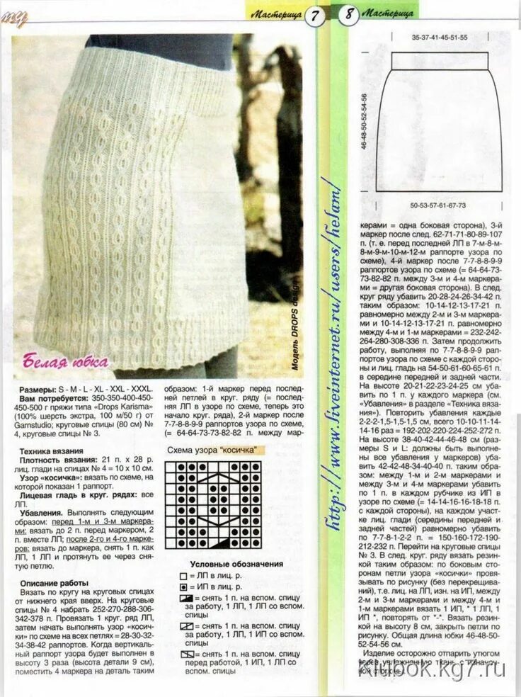 описание вязания спицами юбки гофре для девочки-подростка Knitting for beginners