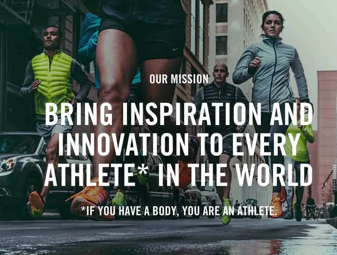 Nike vision and mission. Inspiration brings. Ценности компании nike. Quote god. Every day brings new chances.
