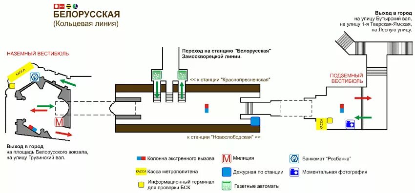 Схема станции белорусская Кольцевая. Схема метро Москвы белорусская станция. Метро белорусская схема выходов. Схема станции метро белорусская Кольцевая с выходами. Белорусская кольцевая выходы