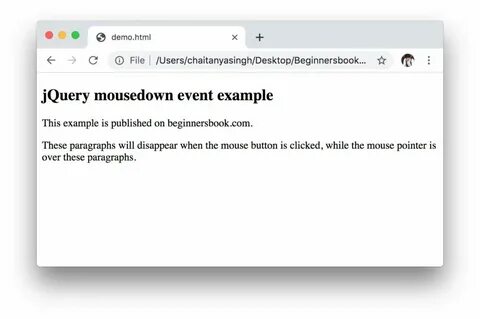 Jquery example