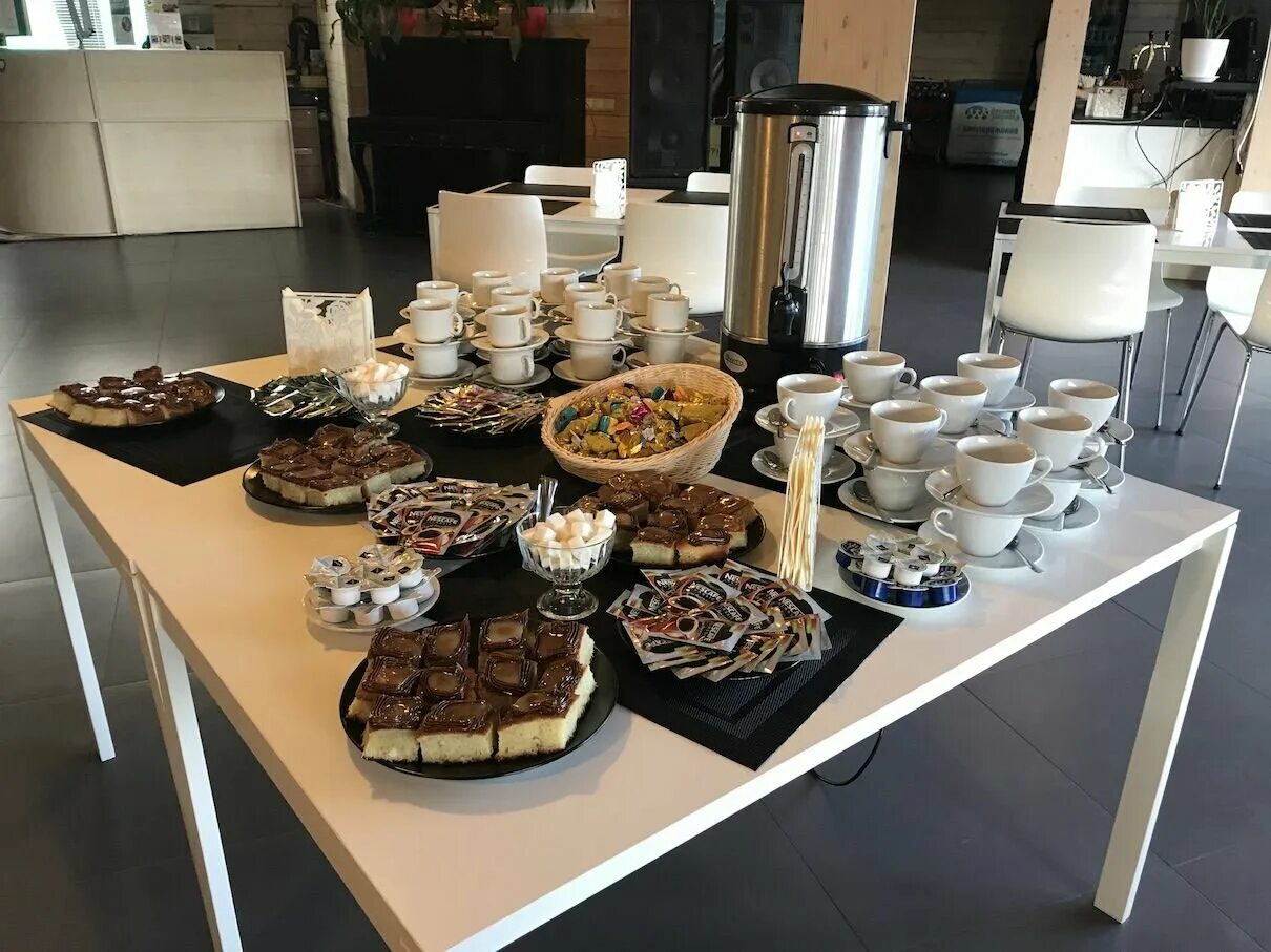 Coffee Break Preparing for Conference Meeting Stock Image - Image of industry, b