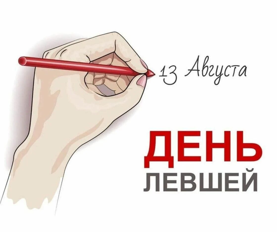 День левши. Всемирный день левшей. Международныйденньлевшей. Всемирный день левшей 13 августа. Международный день левшей открытки.