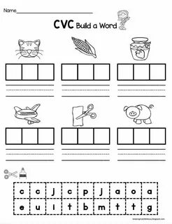 Cvc worksheets for kids