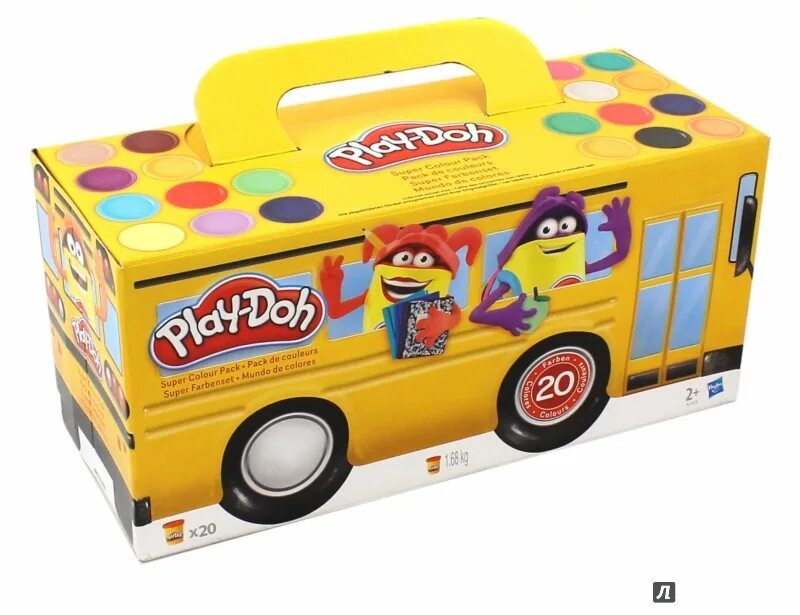 Пластилин 20. Набор пластилина 20 банок PD a7924. Набор пластилина Hasbro Play Doh 20 банок a7924. Play Doh 20 цветов. Плей до автобус 20 цветов.