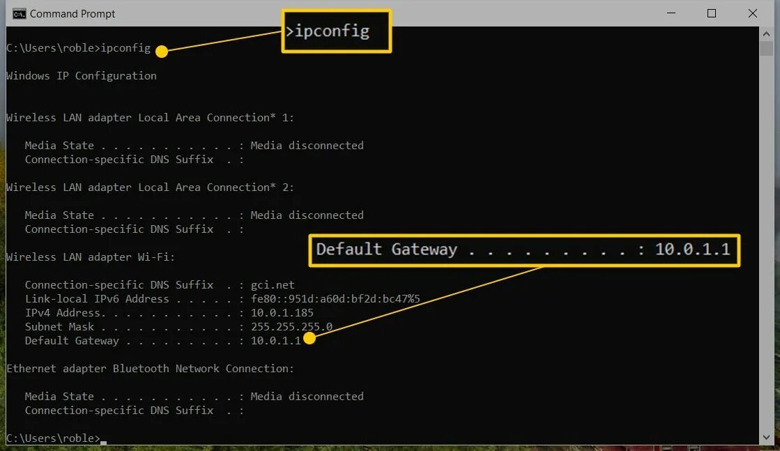 Стандартный ip адрес. Ipconfig IP адрес. IP address default Gateway. Шлюз по умолчанию ipconfig. Команда ipconfig в cmd.