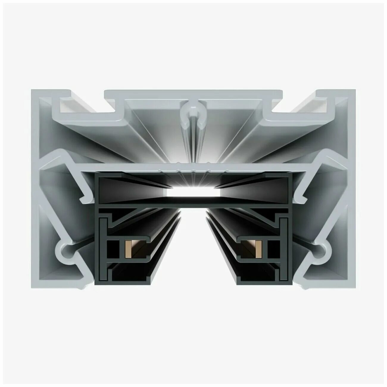 Track. трек для натяжного потолка. трековая система инфинити для натяжных потолков. встроенная трековый шинопровод infinity. магнитный трек oneline stc raw/2000mm ral9005 в натяжной потолок.