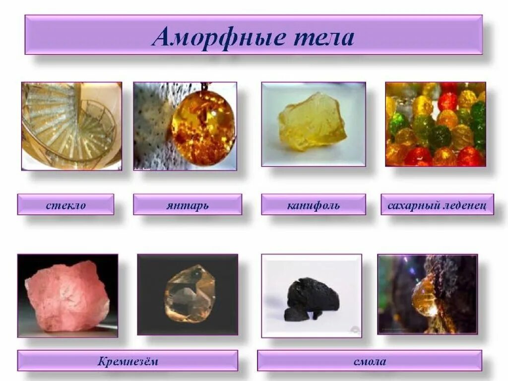 Аморфные тела презентации