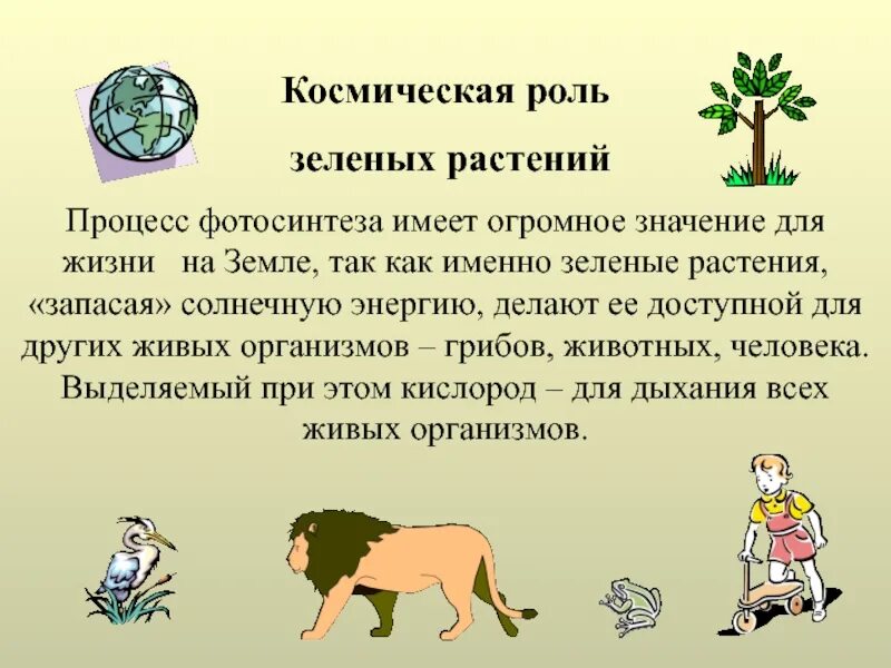 Космическая роль зеленых