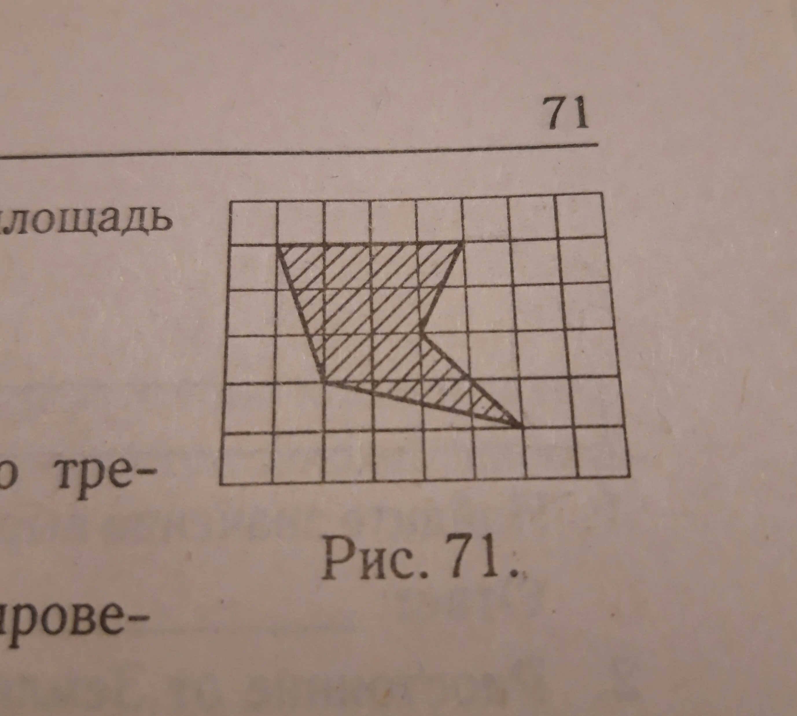 Площадь фигуры изображенной на рисунке 1