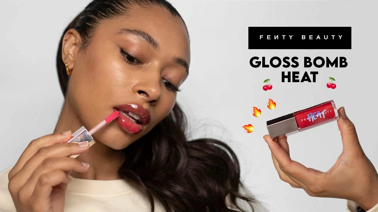 Fenty beauty gloss bomb heat swatch. Fenty beauty gloss bomb universal lip luminizer. Плампер fenty chocolit heat. Fenty beauty heat gloss. Fenty beauty heat gloss.