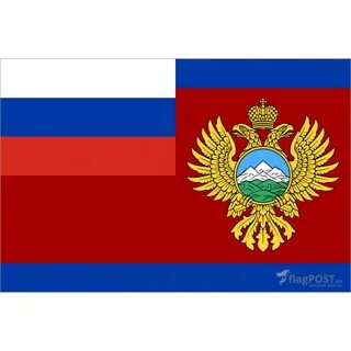 Купить Флаг Министерства РФ по делам Северного Кавказа 15x22 см из шелка