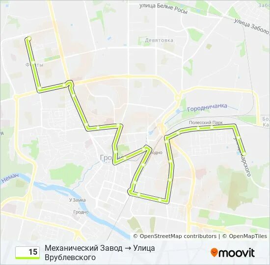 Карта маршрута гродно. Маршрут 15 автобуса. Маршрут автобуса 15а Брест. Маршруты 15 автобусного парка. Гродно, ул. Врублевского, 3 на карте.