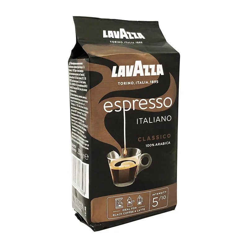 Кофе молотый Lavazza Espresso italiano Classico 250 г. Лавацца молотый 250 гр. Кофе Лаваца эспрессо 250 грамм / Lavazza Espresso 250 g (молотый). Кофе Lavazza молотый Espresso 250. Кофе lavazza espresso